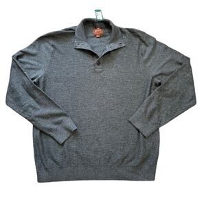 NWT - Red ALE lightweight mock neck sweater, size XL, 100% cotton